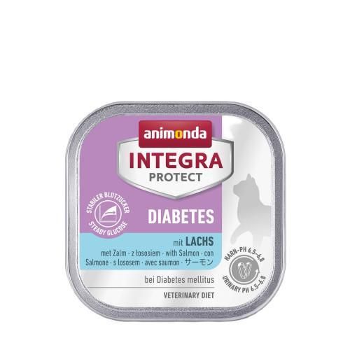 Корм влажный ветеринарный для кошек Integra Protect Diabetes with Salmon при диабете, с лососем, 100 г