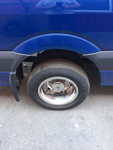 Колпаки из нержавейки Эксклюзив V1 (2 катковые, 4 шт) 2006-2013 для Mercedes Sprinter | Зображення 4