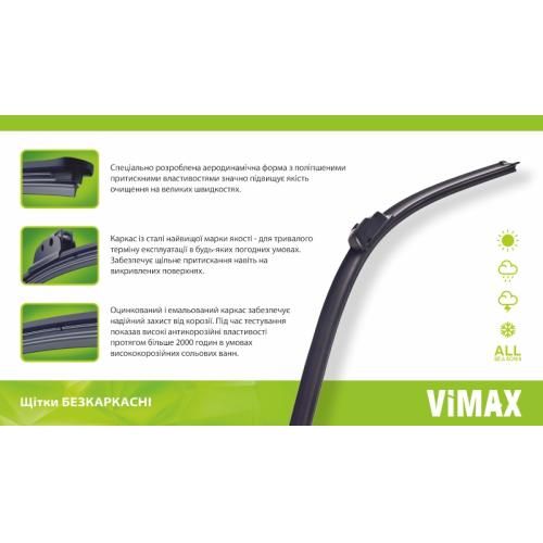 Щітка склоочищувача безкаркасна VIMAX 23" (580 мм) | Зображення 2