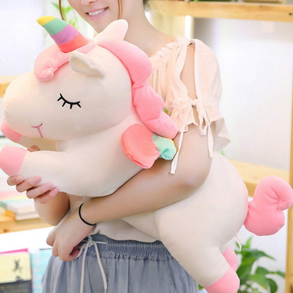 М'яка плюшева іграшка Єдиноріг обіймашка 81 см, інтер'єрна дитяча іграшка Єдиноріг | Зображення 6