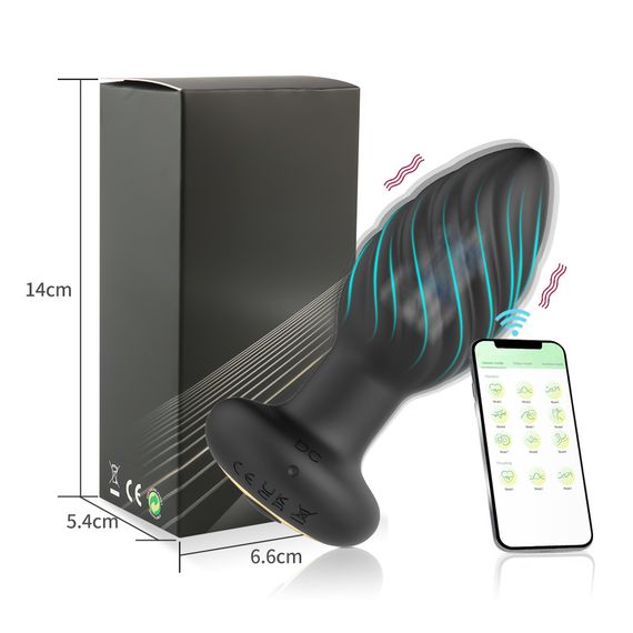 3 в 1 Smart- вибратор, анальная пробка и массажер простаты с управлением по APP | Зображення 8