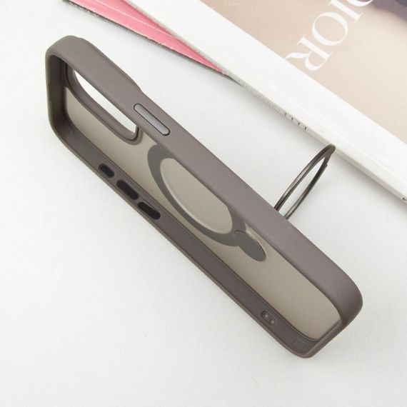 TPU+PC чохол Metal Buttons with MagSafe Colorful HQ Ring для Apple iPhone 15 Pro Max (6.7") | Зображення 6