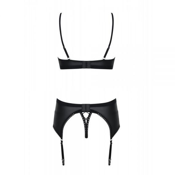 Комплект Obsessive Redella 3-pcs set black S/M | Зображення 1