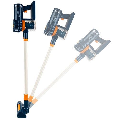 Дитячий вертикальний пилосос 2в1 з 3 насадками, звуком та функцією ручного пилососа | Зображення 3