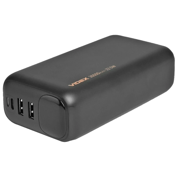 VIDEX VPB-297 22.5W Black 30000mAh Повербанк | Зображення 1