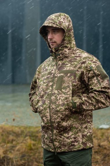 Військова куртка на флісі Soft Shell Military хижак | Зображення 5