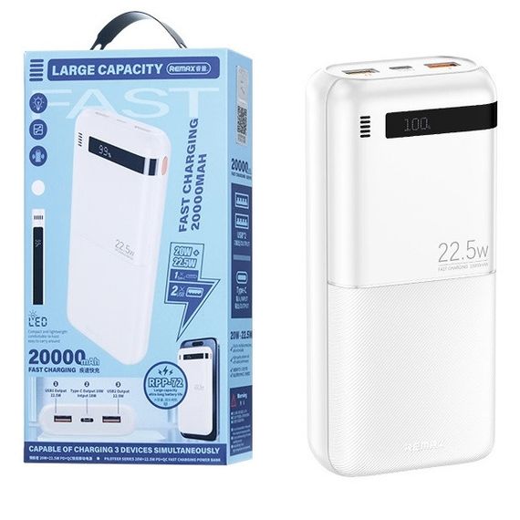 Power Bank 20000mAh 22.5W QC REMAX RPP-72 (47186-_605) | Зображення 2