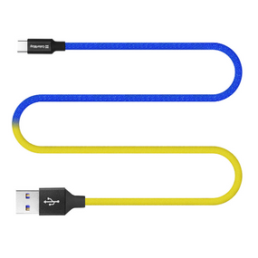 Кабель USB Type-C ColorWay CW-CBUC052-BLY 2,4A 1м синій/жовтий