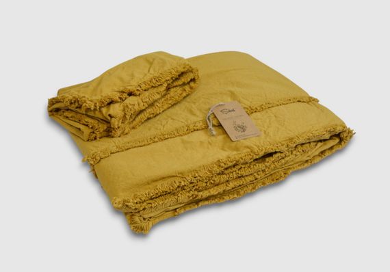 Постельное белье Sikel Stonewashed Soho Firfirli 200 х 220 см Hardal | Зображення 3