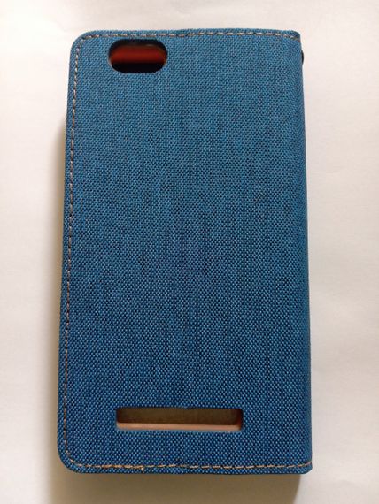 Чохол-книжка Goospery з тканини для Lenovo A2020 Vibeс синій | Зображення 1