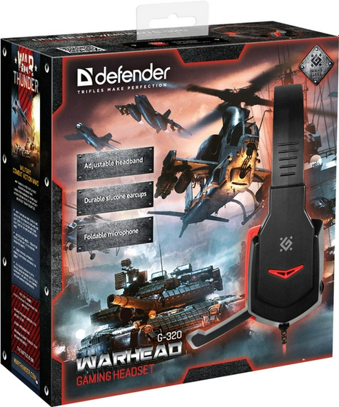 Навушники Defender Warhead G-320 Black-Red | Зображення 2