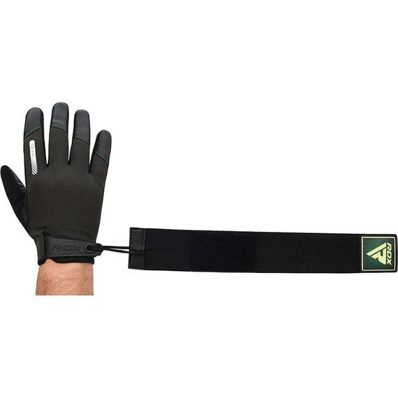Рукавички для фітнесу RDX T2 Touch Screen Friendly Full Fingerf Army Green M | Зображення 2