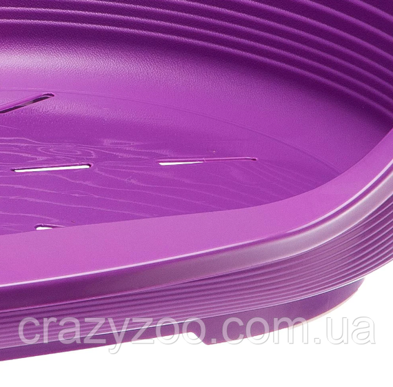 Пластиковий лежак для собак та котів Ferplast Siesta Deluxe 8 фіолетовий 82х59.5х25 см 70208923 | Зображення 5