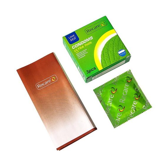 Презервативи Ultra Thin Mint Condoms 3 шт, ультратонкі, аромат: м'ята | Зображення 2