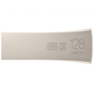 Flash Drive Samsung Bar Plus 128GB (MUF-128BE3/APC) Silver | Зображення 1