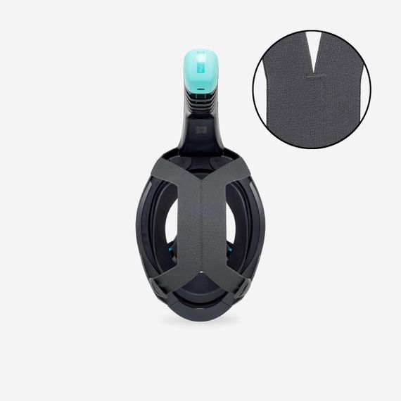 Маска Easybreath 900 для снорклінгу для дорослих чорна - M/L | Зображення 3