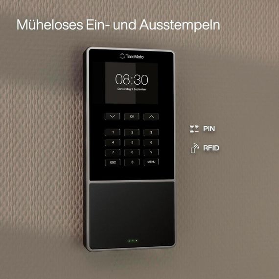 Хмарна система обліку робочого часу з RFID-контролем, PIN-кодом, термінал обліку до 200 користувачів з Wi-Fi/LAN  для iOS/Android | Зображення 1