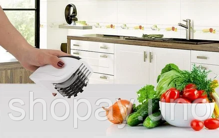 Ніж для нарізки 3 в 1 Rolling Mincer w-53 та Tenderizer з часниковим пресом овочерізка | Зображення 4