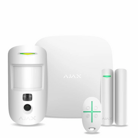 Комплект беспроводной сигнализации Ajax StarterKit Cam white (Hub