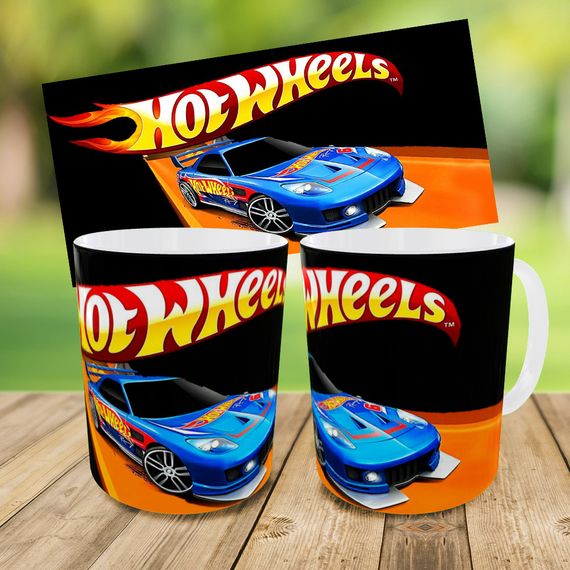 Детский набор Hot Wheels сумка-бананка + керамическая кружка с принтом (5713) | Зображення 3