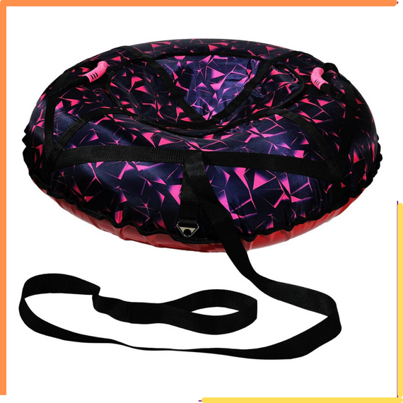 Тюбінг 100 см "Рожевий лід" (Оксфорд) плюшка для снігу | Зображення 1