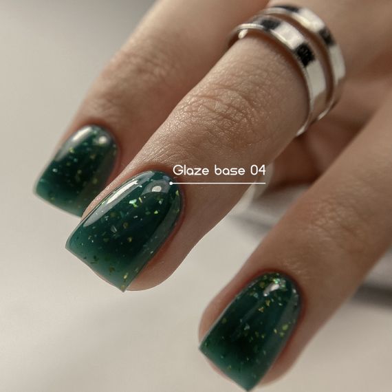 База для гель-лаку Toki-Toki Glaze Base GL04 с поталью 5мл