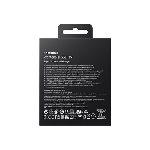 SSD накопичувач Samsung T9 Shield 1TB USB 3.2 Type-C Black (MU-PG1T0B/EU) | Зображення 8
