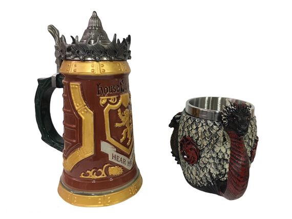 Подарочный набор Кружка Game Of Thrones House Lannister и Кружка Fire And Blood Targaryen 3D Дом Таргариен | Зображення 2