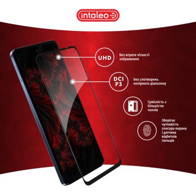 Стекло защитное Intaleo Full Glue MOTO G24 Power Black (1283126591747) | Зображення 3