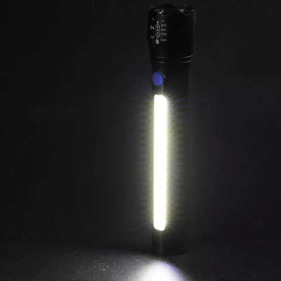 Акумуляторний ліхтар 2в1 BL-C63 P50, з USB, 3 режими | Зображення 4