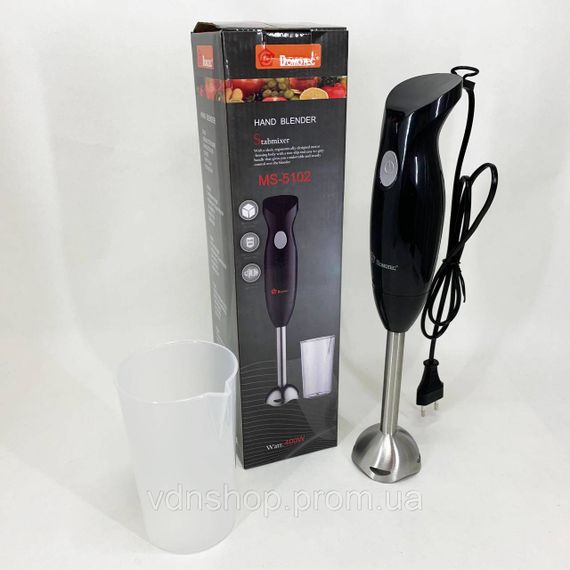 Блендер побутовий електричний DOMOTEC, Занурювальний блендер з ручним керуванням класичний NM-87 | Зображення 8