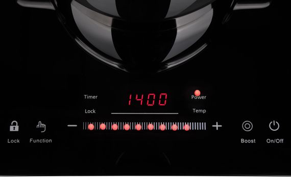 Индукционная электроплитка Ardesto ICS-B218 - 2 конфорки 1800+1300Вт/ таймер/ boost/ черная (ICS-B218) | Зображення 4