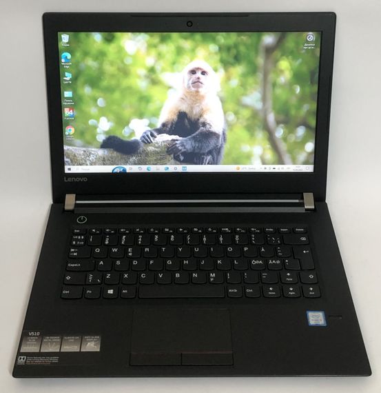 Ноутбук Lenovo V510-14IKB / 14" (1366x768) TN / Intel Core i3-6006U (2 (4) ядра по 2.0 GHz) / 4 GB DDR4 / 128 GB SSD / Intel HD Graphics 520 / WebCam / Win 10 Home б/у | Зображення 1
