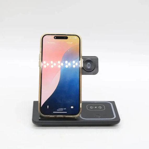 Бездротовий зарядний пристрій 3в1 Одночасна зарядка iPhone та Apple Watch XPRO Simple 2в1 (23457163201_686) | Зображення 7