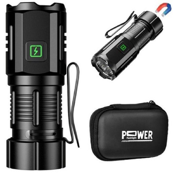 Яркий тактический фонарик, Фонарь для дома с зарядкой от розетки, Перезаряжаемый ручной фонарь JK-64 | Зображення 6