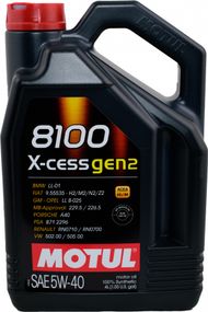 Моторна олива Motul 8100 X-CESS Gen2 5W-40 4л.
