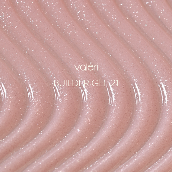 Гель для нарощення нігтів Valeri Builder Gel №21 (рожевий з шимером) 15мл | Зображення 1
