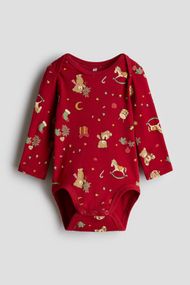 Дитяче новорічне боді для новонароджених H&M 50 см Червоний (25111703A)