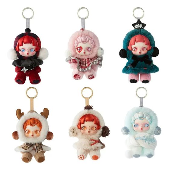 Дитяча м'яка іграшка-брелок Skull Panda Winter Symphony PPM-285 в асортименті | Зображення 1