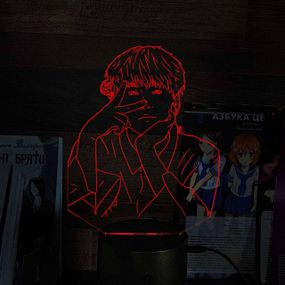 Акриловый светильник-ночник Мин Юнги красный tty-n001509