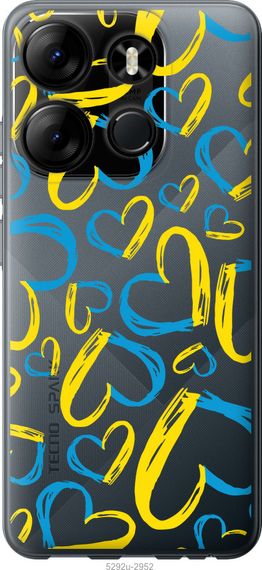 Чехол на Tecno Spark Go 2023 BF7 Сердца UA "5292u-2952-17620"