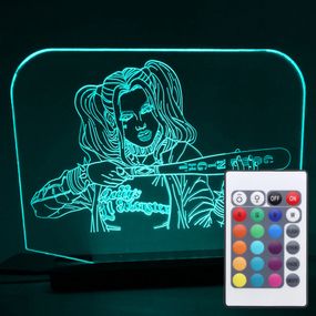 Акриловий світильник-нічник з пультом 16 кольорів Харлі Квін (Harley Quinn) tty-n000030