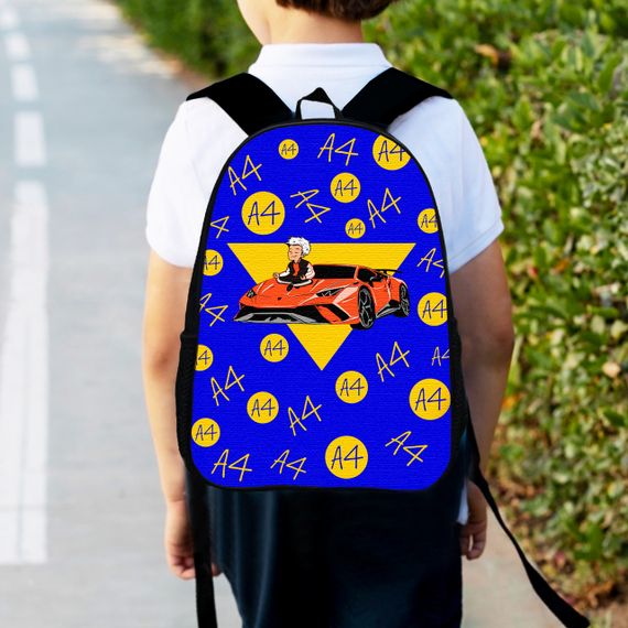 Рюкзак дитячий А4 34х27см, міський ранець для хлопчика з принтом (00399)