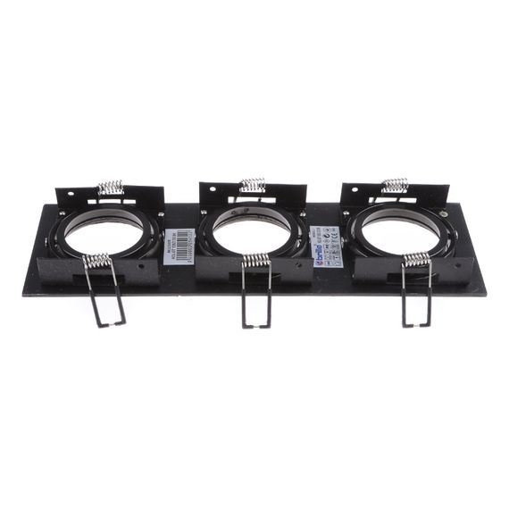Светильник точечный HDL-DT 105/3 SS BK MR16 | Зображення 1