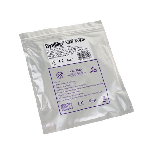Светодиодная лента негерметичная нейтральный оттенок 12V 3.6W 2835 NW PCB IP20 1m (BY-030/60) | Зображення 7