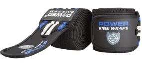 Бинти на коліна Power System PS-3700 Knee Wraps Blue/Black (пара) (PS-3700_Blue-Black)