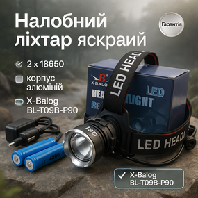 Led фонарь на голову, Фонарь на голову с рассеянным светом Головной с зарядным устройством KV-33