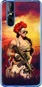 Чехол на Vivo V15 pro Украинка с оружием "5316u-1763-17620"