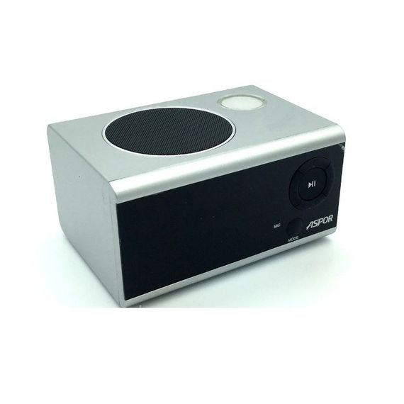 Bluetooth колонка Aspor A659 горизонтальна — срібло
