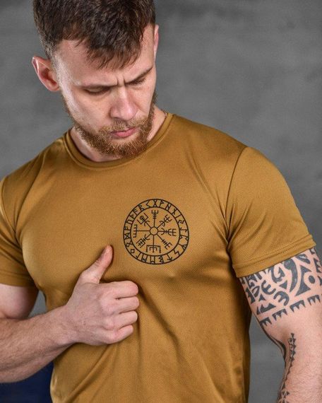 Тактическая потоотводящая футболка Odin  кайот руны  ВТ6564 | Зображення 3